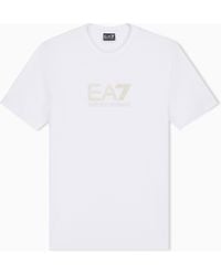 EA7 - Regular Fit T-Shirt Premium Label - Lyst