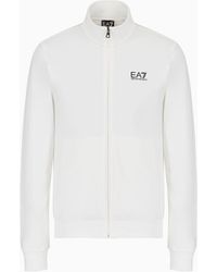 EA7 - Core Identity Sweatshirt Aus Baumwolle - Lyst