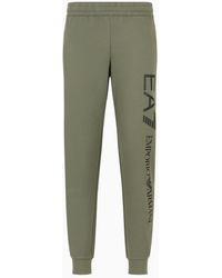 EA7 - Pantaloni Joggers Logo Series In Cotone - Lyst