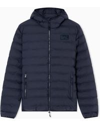 EA7 - Giacca Imbottita Con Cappuccio - Lyst