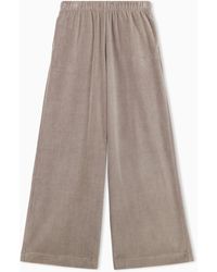 EA7 - Trouser Athletic Velour Regular Fit Cotton Jersey - Lyst