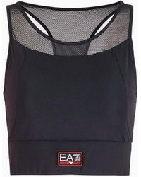 EA7 - Dynamic Athlete Sports Bra In Asv Ventus7 Technical Fabric - Lyst