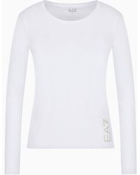 EA7 - T-shirt Core Lady A Maniche Lunghe - Lyst