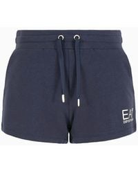 EA7 - Stretch-cotton Core Lady Shorts - Lyst