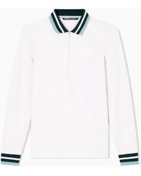 EA7 - Golf Pro Long-Sleeved Polo Shirt - Lyst