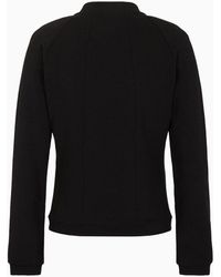 EA7 - Core Lady Stretch-cotton Zip-up Sweatshirt - Lyst