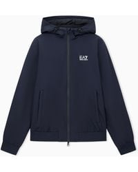 EA7 - Core Identity Bomberjacke Mit Kapuze Aus Funktionsgewebe - Lyst
