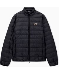 EA7 - Core Identity Packable Down Jacket - Lyst