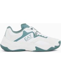 EA7 - Running Sneaker With A Breathable Mesh Upper New Padel - Lyst