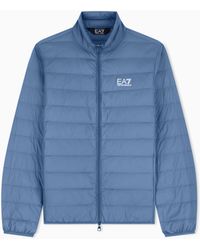 EA7 - Core Identity Packable Down Jacket - Lyst