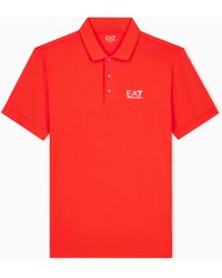 EA7 - Stretch Polo - Lyst