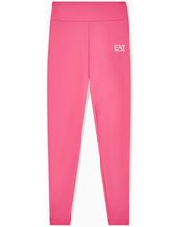 EA7 - Stretch Legging With High Waist - Lyst