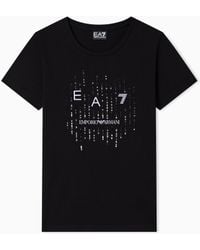 EA7 - Stretch Jersey T-Shirt - Lyst