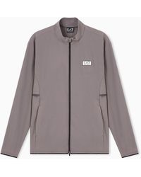 EA7 - Dynamic Athlete Zip-Up Sweatshirt - Lyst