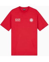 EA7 - Regular Fit T-Shirts - Lyst