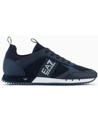 EA7 - Black & White Sneakers - Lyst