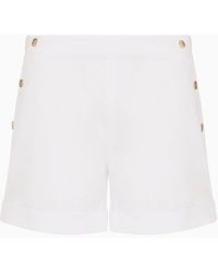 EA7 - Costa Smeralda Stretch-cotton Shorts - Lyst