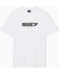 EA7 - T-Shirt Graphic Series Regular Fit Cotton Jersey - Lyst