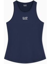 EA7 - Breathable Technical Top With Stretch For Tennis Pro - Lyst