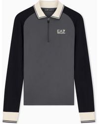 EA7 - Polo Shirt Golf Pro Regular Fit Stretch Pique - Lyst