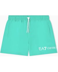 EA7 - Swim Trunks With Logo - Lyst