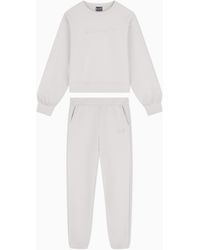 EA7 - Tracksuit Regular Fit Cotton Jersey With Studs - Lyst
