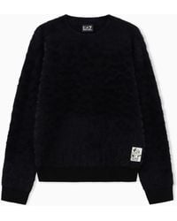 EA7 - Pullover Regular Fit Jacquard - Lyst
