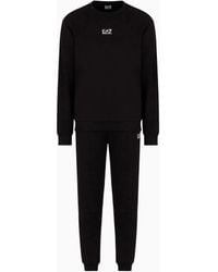 EA7 - Core Identity Cotton-Blend Tracksuit - Lyst
