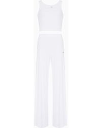 EA7 - Pleated Stretch-cotton Tracksuit - Lyst