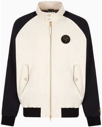 EA7 - Soccer Stretch Technical Fabric Bomber Jacket - Lyst