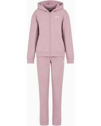 EA7 - Logo Series Cotton-Blend Tracksuit - Lyst