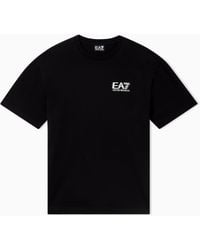EA7 - Visibility Cotton Jersey T-Shirt - Lyst