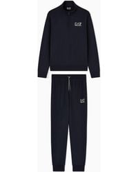 EA7 - Visibility Pure Cotton Tracksuit - Lyst