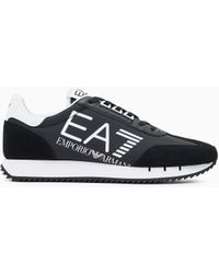 EA7 - Vintage Sneaker Aus Nylon Mit Wildledereinsätzen - Lyst