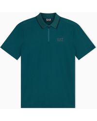EA7 - Regular Fit Polo Shirt Natural Ventus 7 - Lyst