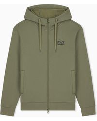 EA7 - Regular Fit Full-Zip Hoodie Core Identity - Lyst