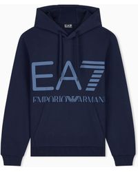 EA7 - Regular Fit Hoodie Logo Series - Lyst