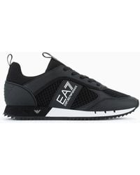 EA7 - Black & White Sneaker - Lyst