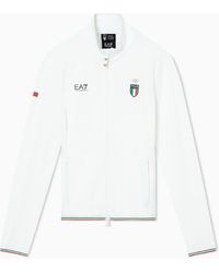 EA7 - Italia Team Felpa Con Zip Da Sci - Lyst