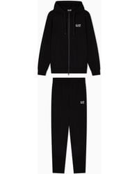 EA7 - Core Identity Cotton-Jersey Tracksuit - Lyst