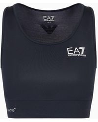 EA7 - Tennis Pro Sports Bra In Ventus7 Technical Fabric - Lyst