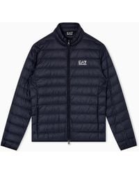 EA7 - Packable Down Jacket With Front Zip Core Identity - Lyst
