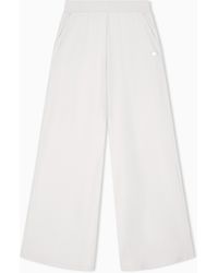 EA7 - Trousers Core Lady Regular Fit Cotton Jersey - Lyst