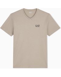 EA7 - Core Identity Stretch Cotton Jersey V-Neck T-Shirt - Lyst