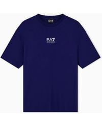 EA7 - Graphic Series Cotton Jersey T-Shirt - Lyst