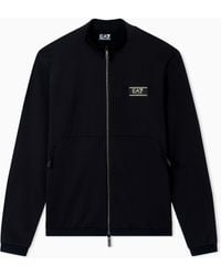 EA7 - Stretch Viscose-Blend Sweatshirt - Lyst