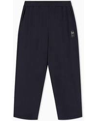 EA7 - Trousers & Oversized Cotton Jersey - Lyst