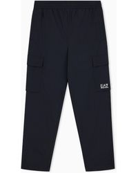 EA7 - Cargo Pants Core Identity Regular Fit Woven Fabric - Lyst
