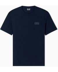 EA7 - Logo Series Cotton-Jersey T-Shirt - Lyst