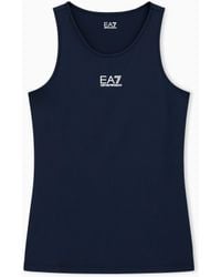 EA7 - Technical Ventus Tank With A Halter Neck Tennis Pro - Lyst